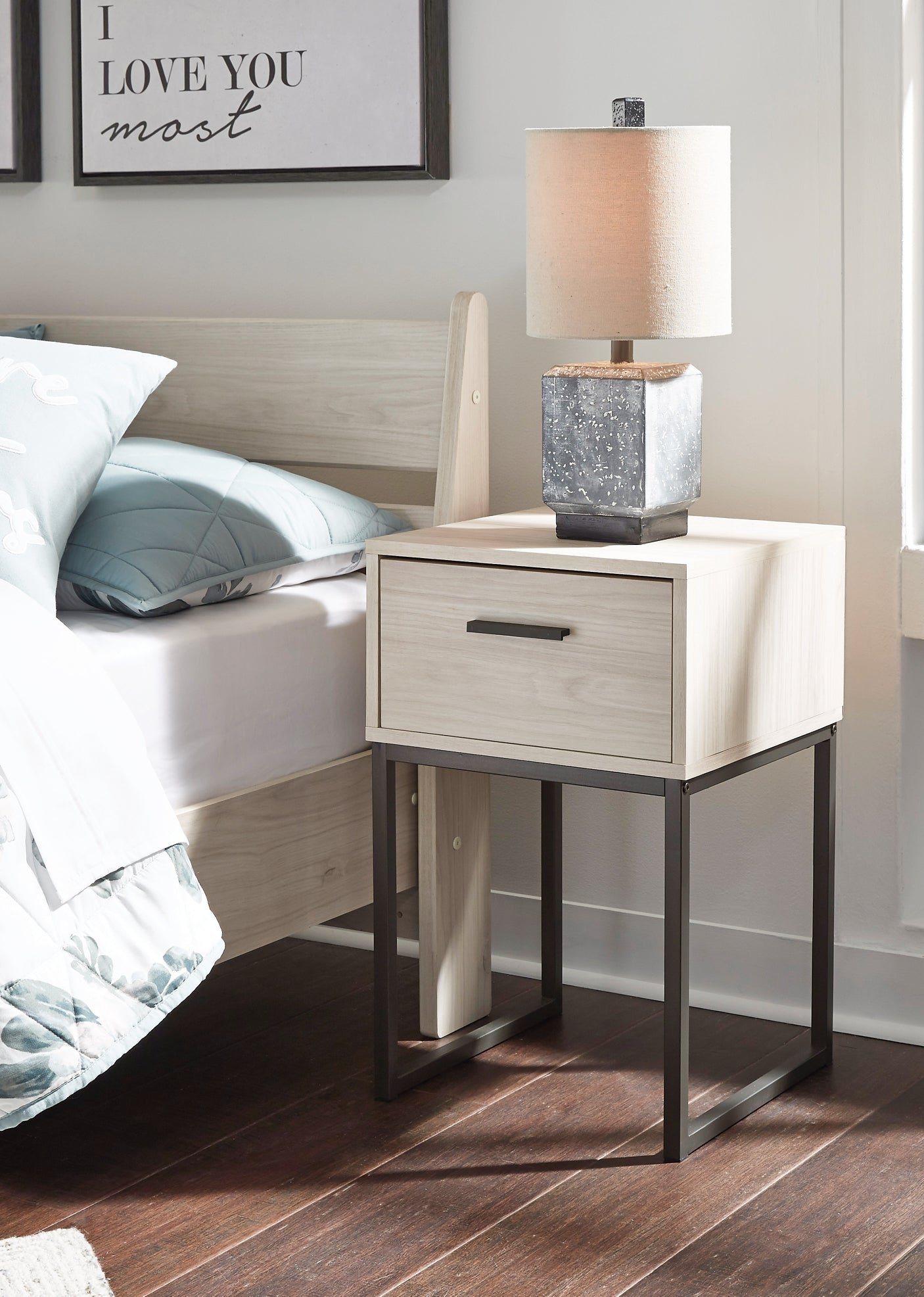 Mixed material online nightstand target