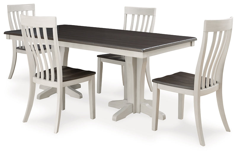 Berringer dining table and 4 online chairs