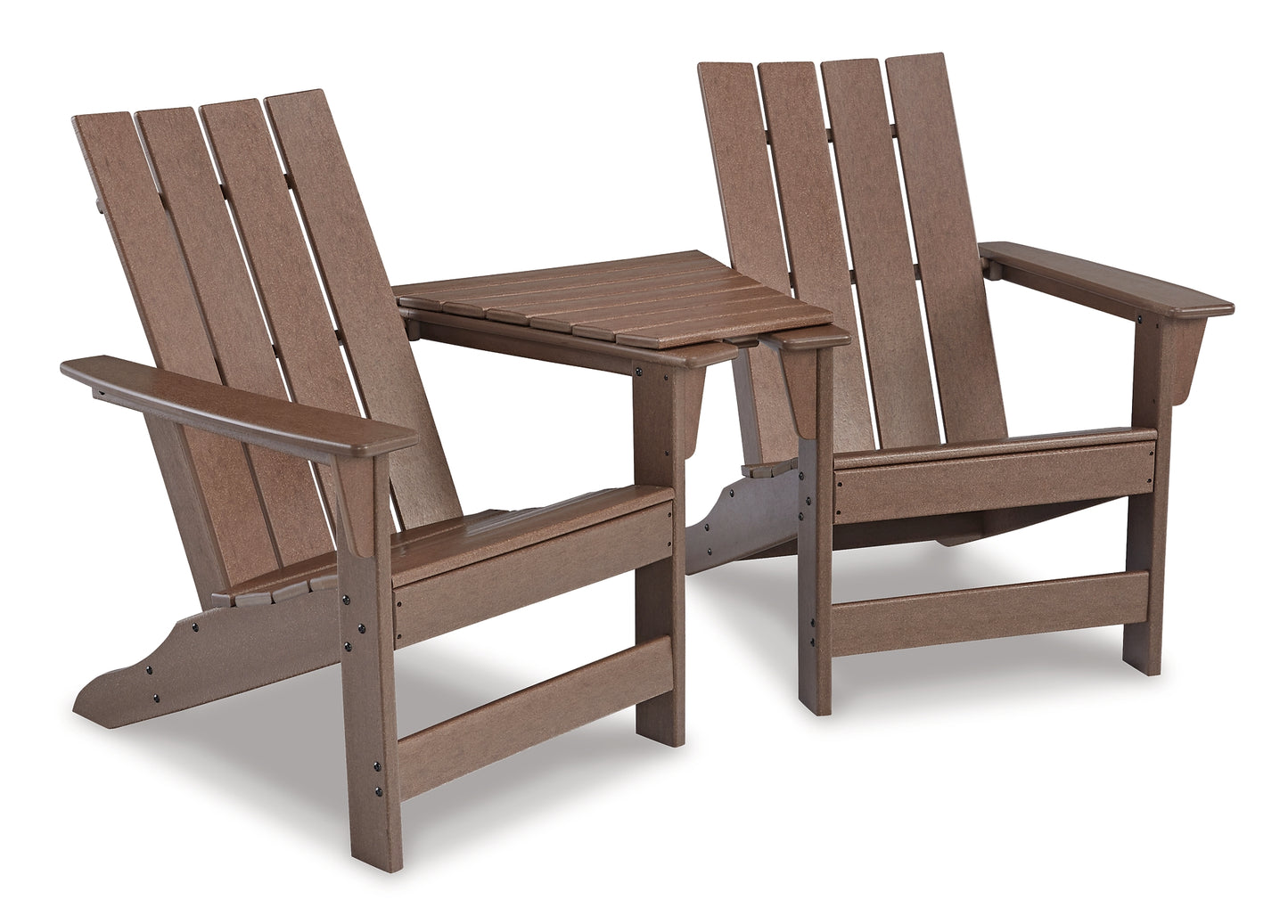 Emmeline 2 Adirondack Chairs with Connector Table