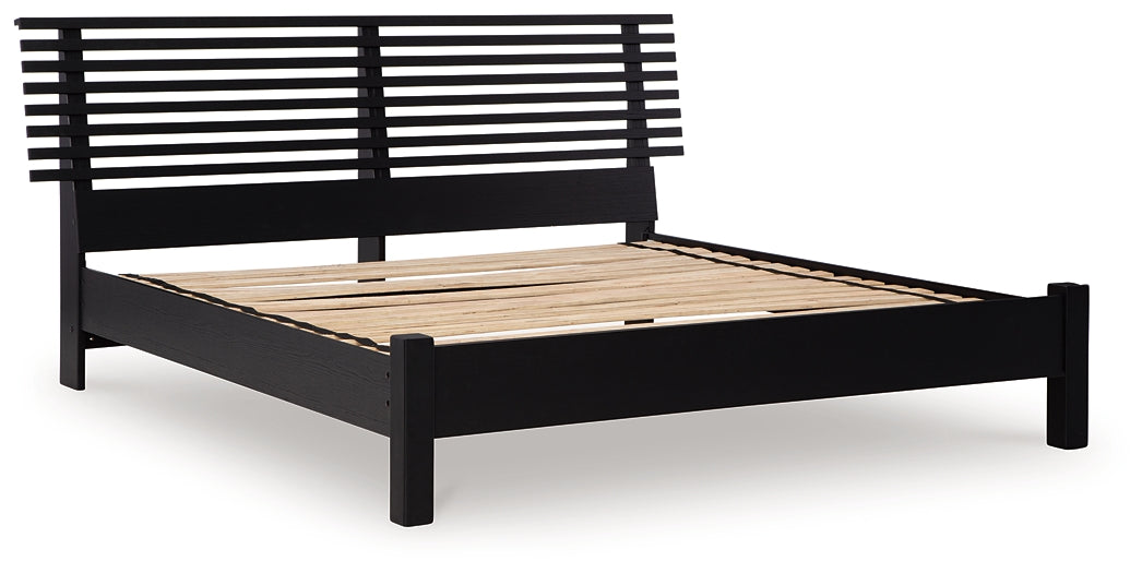 Danziar  Slat Panel Bed