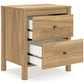 Bermacy Full Panel Headboard with 2 Nightstands