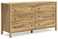 Bermacy Full Platform Panel Bed with Dresser, Chest and 2 Nightstands