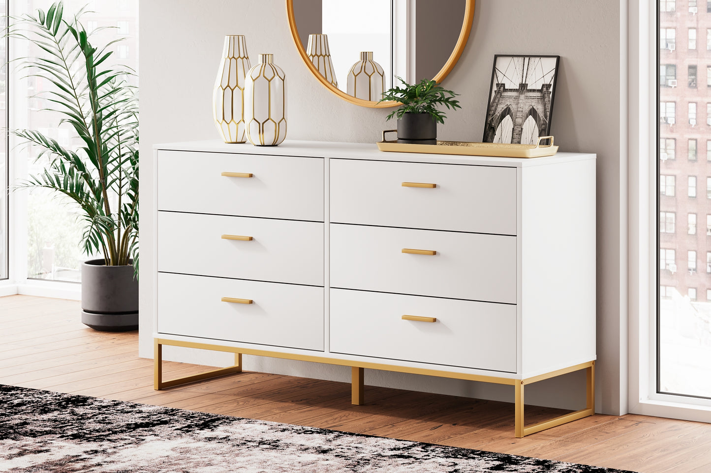 Socalle Twin Panel Headboard with Dresser and 2 Nightstands