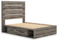 Graystorm Full Panel Bed with Storage