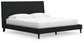 Cadmori King Upholstered Bed with Mirrored Dresser and 2 Nightstands