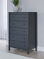 Simmenfort Full Panel Headboard with Dresser, Chest and 2 Nightstands