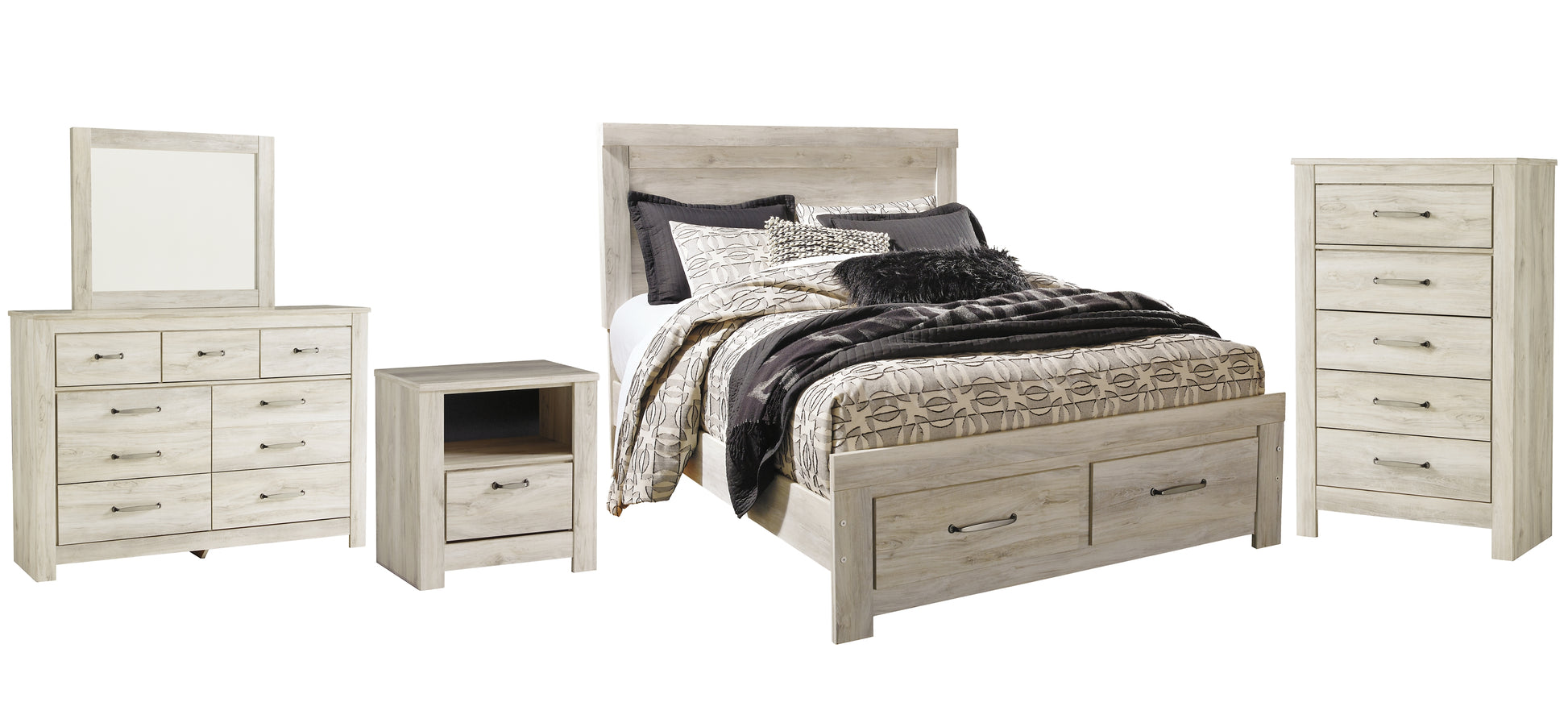 Bellaby queen shop storage bed