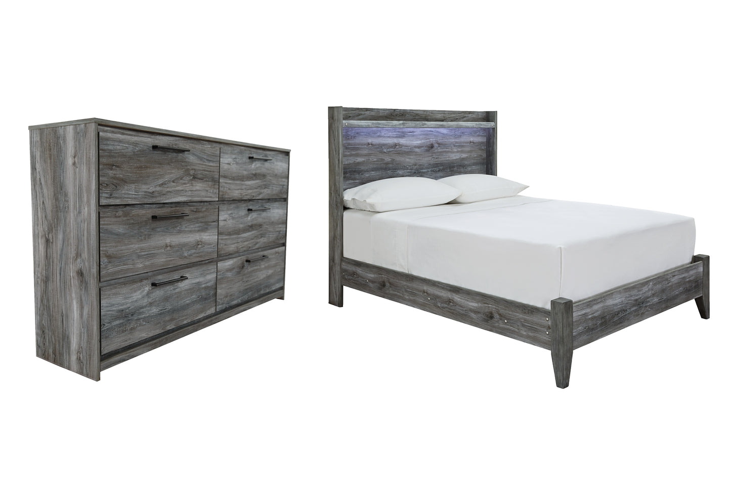 Baystorm Full Panel Bed with Dresser