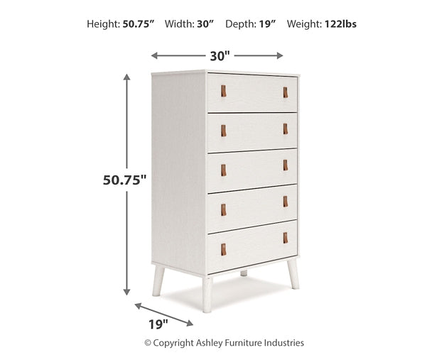 Aprilyn Full Platform Bed with Dresser and Chest