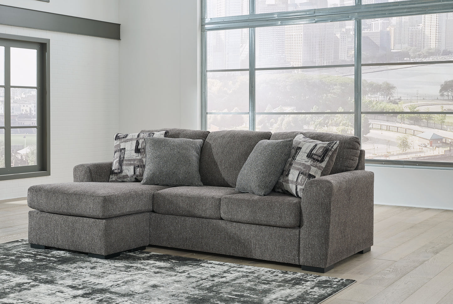 Gardiner Sofa Chaise with Ottoman